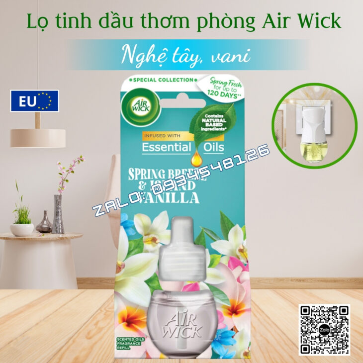 LỌ TINH DẦU THƠM PHÒNG CAO CẤP AIR WICK 19ML, HỖ TRỢ KHỬ MÙI, NHẬP KHẨU CHÍNH HÃNG