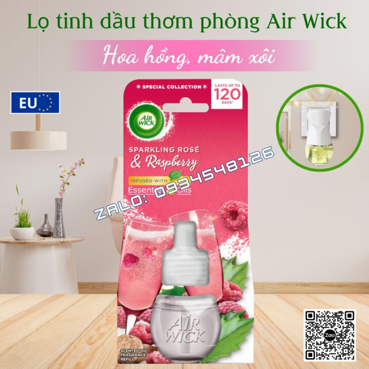 LỌ TINH DẦU THƠM PHÒNG CAO CẤP AIR WICK 19ML, HỖ TRỢ KHỬ MÙI, NHẬP KHẨU CHÍNH HÃNG
