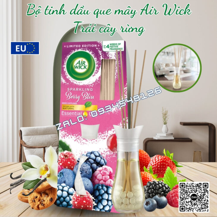 BỘ TINH DẦU TÁN HƯƠNG QUE MÂY AIR WICK, THƠM PHÒNG – BÍ QUYẾT KHÔNG GIAN SỐNG ĐẠT CHUẨN 5 SAO