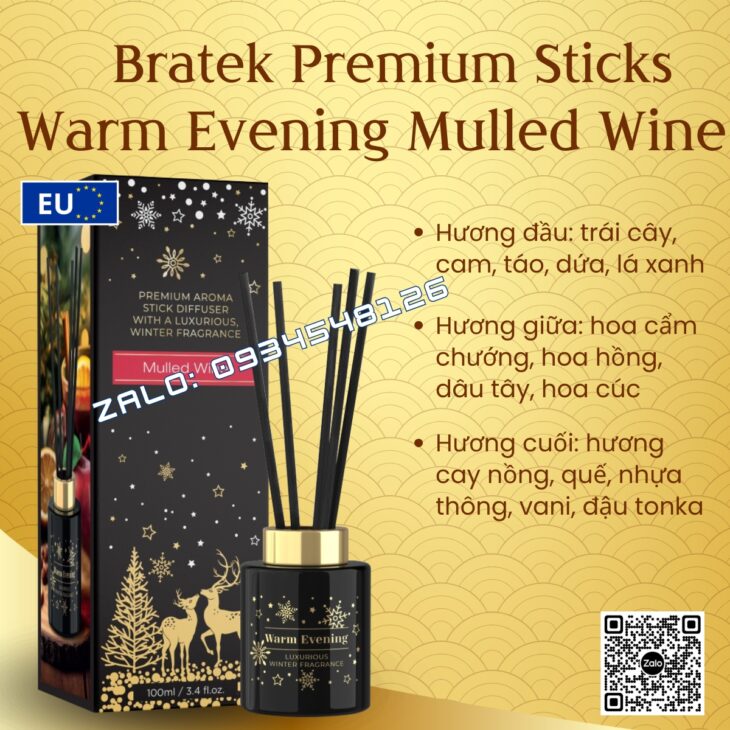 TINH DẦU TÁN HƯƠNG QUE MÂY BARTEK 100ml, TINH DẦU NƯỚC HOA, THƠM PHÒNG, KHỬ MÙI, NHẬP KHẨU CHÍNH HÃN