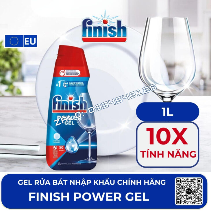 VIÊN RỬA BÁT FINISH NHẬP KHẨU CHÂU ÂU – GIẢI PHÁP HOÀN HẢO CHO BÁT ĐĨA SẠCH BONG, SÁNG BÓNG