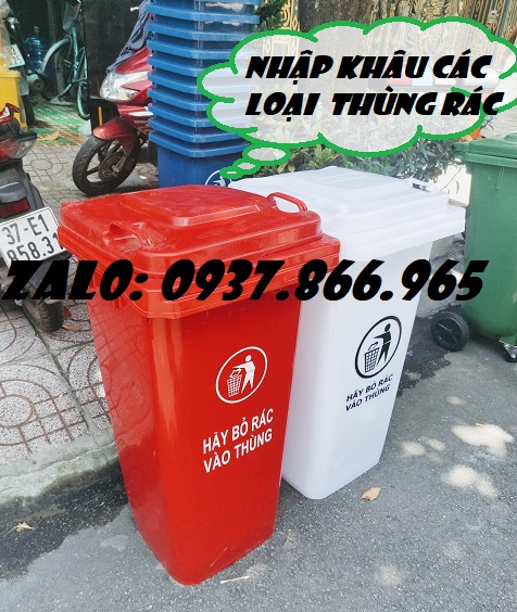 Thùng rác 120l, thùng đựng rác công nghiệp, thùng rác tòa nhà, thùng rác văn phòng, thu
