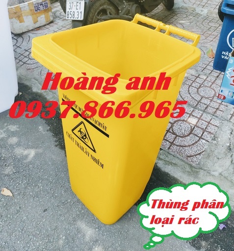 Thùng rác 120l, thùng đựng rác công nghiệp, thùng rác tòa nhà, thùng rác văn phòng, thu