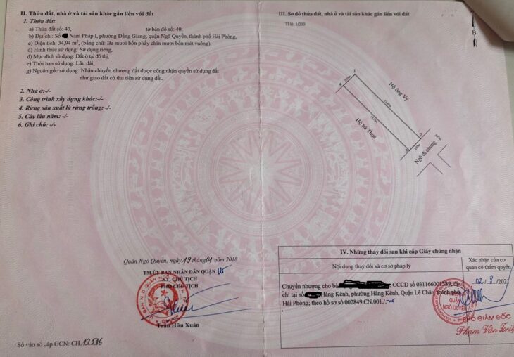 Nhà mặt đường Nam Pháp – thông Văn Cao, Giá 5.2 tỉ, đang cho thuê cực đẹp