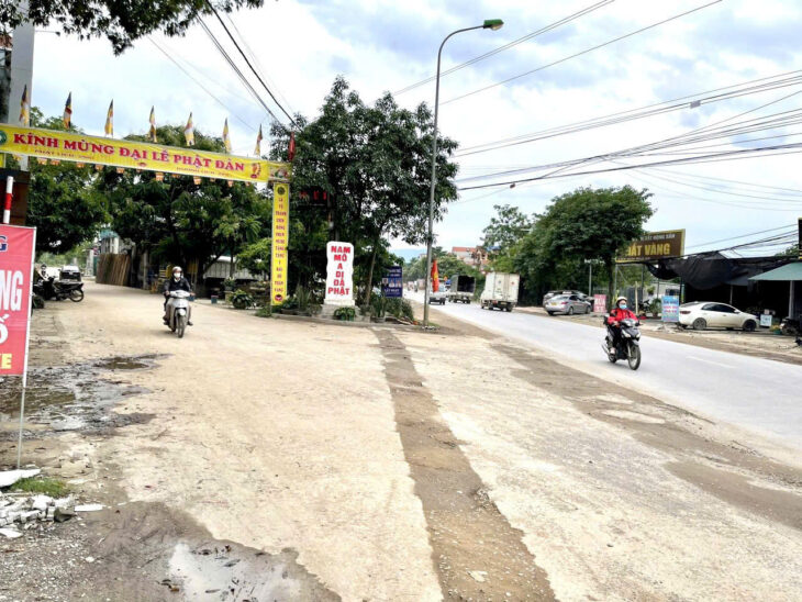 DT 73,7m thanh bình CM bám QL6 đường 2 ô tô tránh nhau giá nhỉnh 2 tỷ