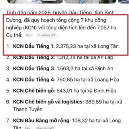 ĐẤT KCN BÀU BÀNG MỞ RỘNG 650trệu/220m2 – tt chuẩn