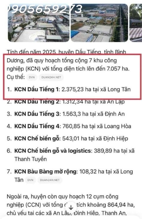 ĐẤT LONG TÂN – DẦU TIẾNG- THÔNG TIN CHUẨN – 650triệu/240m2