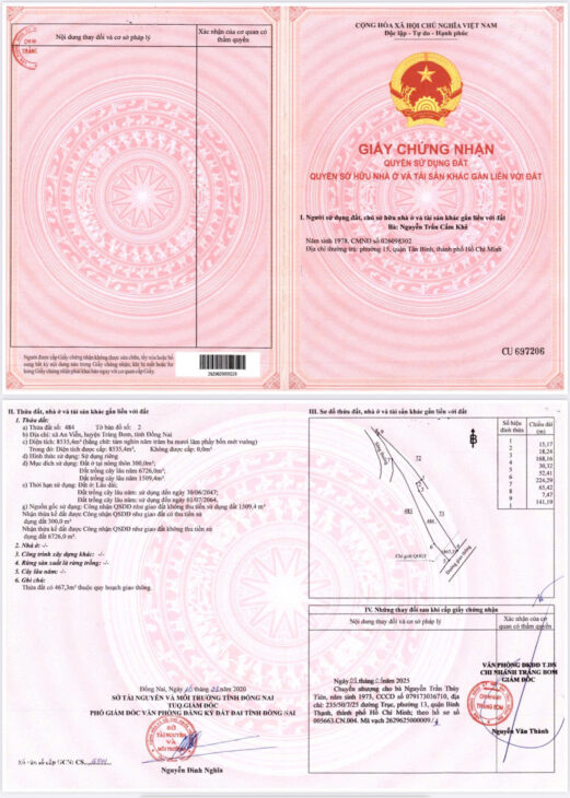 Đồng Nai – Trảng Bom, Chính chủ Bán 3 Lô Đất Thổ Cư – mặt tiền đường lớn 45m liền kề, chính chủ :