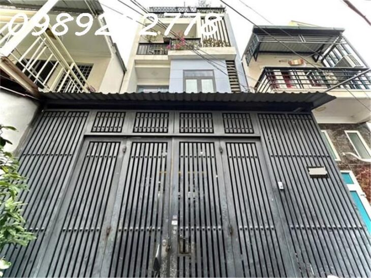 #BÌNH_THẠNH]—XVNT—P26– 60M2 (4×12.5,nở hậu 6.4m ) – 4 TẦNG – 5 CĂN RA HẺM Ô TÔ.