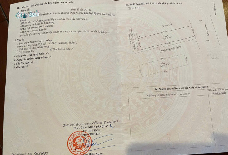 Bán nhà Nguyễn Bỉnh Khiêm gần Đại Học Y, 80m 2.5 tầng, ngõ 6m, Giá 5.2 tỉ