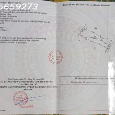 BÁN GẤP 5.000m2 tại KCN DẦU TIẾNG 1 – 600K/m2 – 2.8tỷ