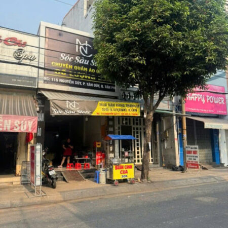 NHÀ MẶT PHỐ NGUYỄN SÚY – TÂN QUÝ – TÂN PHÚ: 79M2 (21M X 4.2M), 1 TẦNG, 2 PN, GIÁ 12.3 TỶ TL