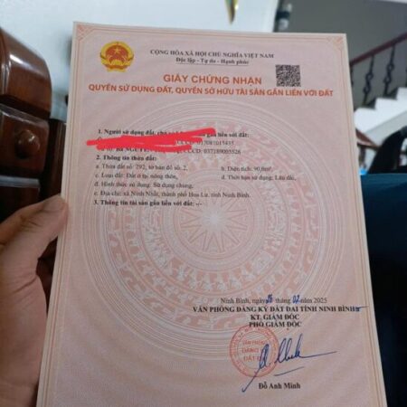 Chính chủ bán đất Ninh Bình tại Vạn Hạnh, oto vào quay đầu thoải mái