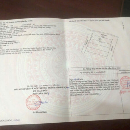 68m 3 mặt tiền đường thông oto 7 chỗ đỗ cửa