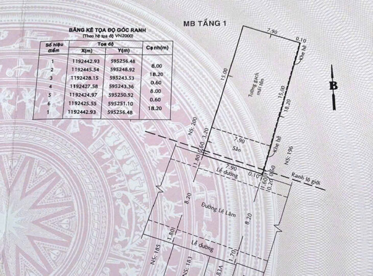 Bán Nhà Mặt Phố Lê Lâm, Tân Phú – 144m² (8x18m) – Chỉ 19.4 Tỷ – Sổ Hồng Chính Chủ. Đất Trống.
