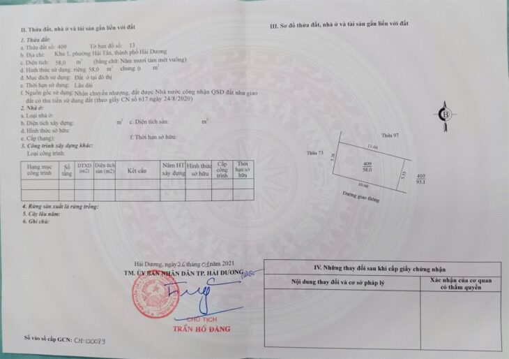 ĐẤT ĐẸP – GIÁ CỰC TỐT – CHÍNH CHỦ BÁN NHANH ĐẤT Khu 1, phường Hải Tân, thành phố Hải Dương.