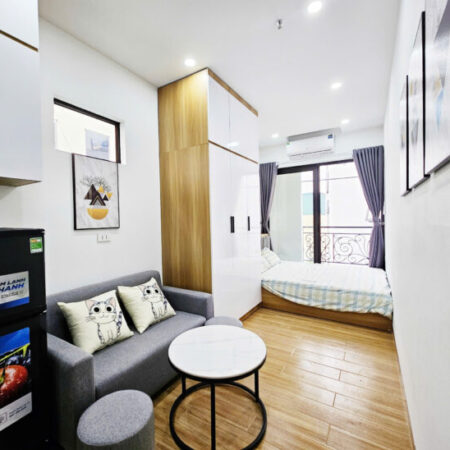 Cho thuê Ccmn cực đẹp thoáng ban công tại 52 Kim Đồng, Hoàng Mai