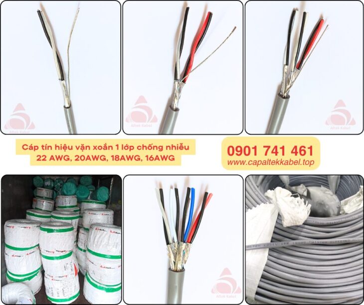 Cáp tín hiệu 22AWG, 20AWG, 18AWG, 16AWG Altek Kabel