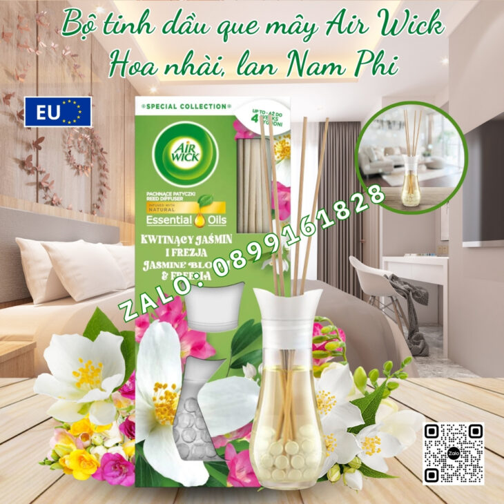 TINH DẦU TÁN HƯƠNG QUE MÂY AIR WICK 25ml, HƯƠNG THƠM TINH TẾ, KHÔNG GIAN THƯ GIÃN ĐẠT CHUẨN 5 SAO