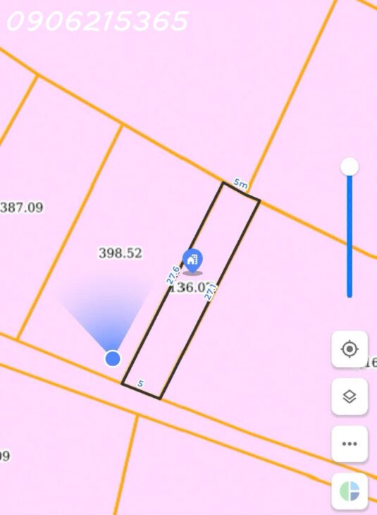 Tôi cần bán lô đất 130.5m2, Văn Sơn, Hoàng Văn Thụ, dt thực tế 136m2, ngõ thông, ô tô