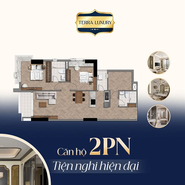 Chỉ 500tr sở hữu căn hộ Xanh – Terra Luxury cho thuê giá rất tốt 15-20tr/căn 2PN