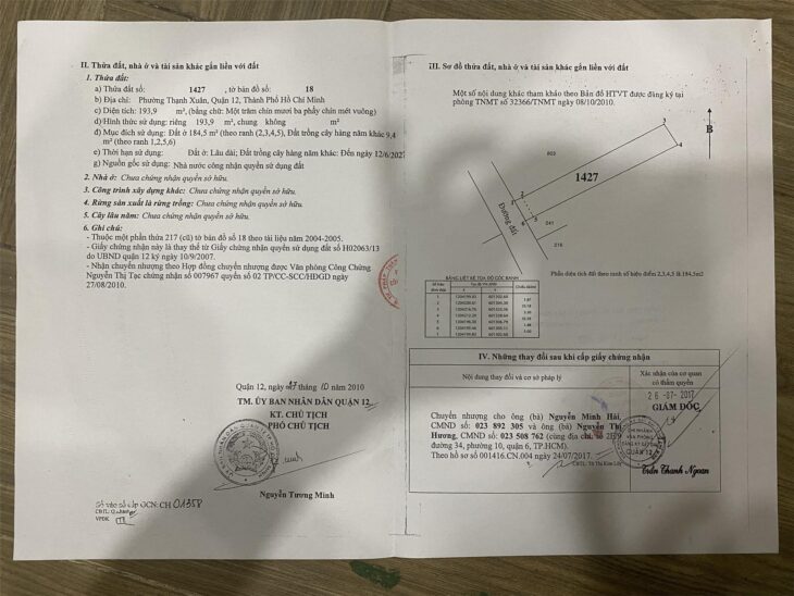 37. ĐẤT MẶT TIỀN -TX38-194M2 THỔ CƯ – THÔNG NHÌU ĐƯỜNG- TIỆN XÂY KHÁCH SẠN, NHÀ CHO THUÊ, VP CTY,