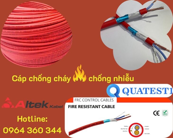 FR210G – Cáp chống cháy chống nhiễu + E + GFT Altek Kabel