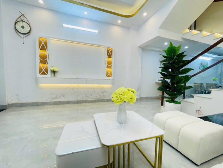 Nhà 3 tầngBTCT, 52m2, 4PN, full nội thất – Cách cầu Phước Long 100m – Nhà Bè, SHR – Chỉ 5,19 tỷ