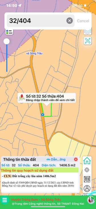 Đất mặt tiền gần chợ số 9 xã Trảng Bom, giá chỉ 2,85 triệu/m², có 300m² thổ cư