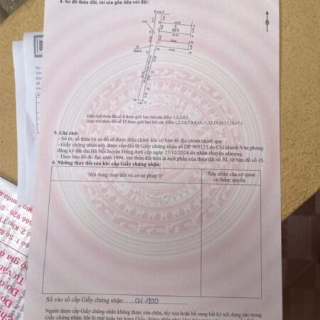 BÁN ĐẤT TẠI CỔ DƯƠNG – TIÊN DƯƠNG – ĐÔNG ANH – HÀ NỘI. Giá NHỈNH 4 TỶ