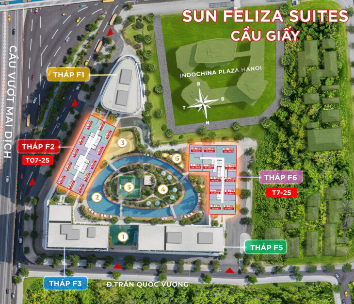 Bán căn 2PN Sun cầu Giấy diện tích 95m2 giá ngoại giao