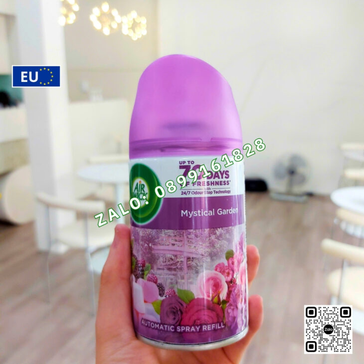 BÌNH XỊT TINH DẦU AIR WICK 250ml, TINH DẦU THIÊN NHIÊN, THƠM PHÒNG HỖ TRỢ KHỬ MÙI, NHẬP KHẨU CHÂU ÂU