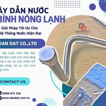 Dây cấp nước mềm inox, ống mềm dẫn nước nóng lạnh, dây mềm kết nối bình nước nóng, daydannuoc