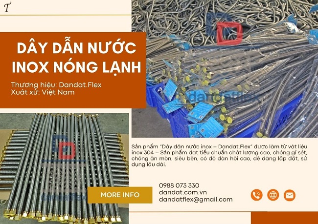 Dây mềm cấp nước ren trong, ống mềm dẫn nước inox, ống mềm inox dẫn nước vòi chậu