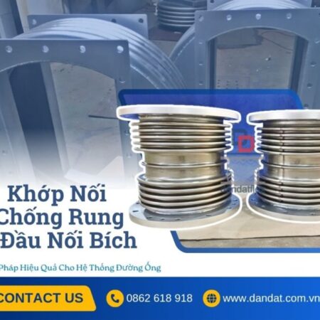 Khớp nối mềm bằng inox (Flexible Hose), Khớp nối mềm kết nối mặt bích, khớp nối mềm chống rung inox