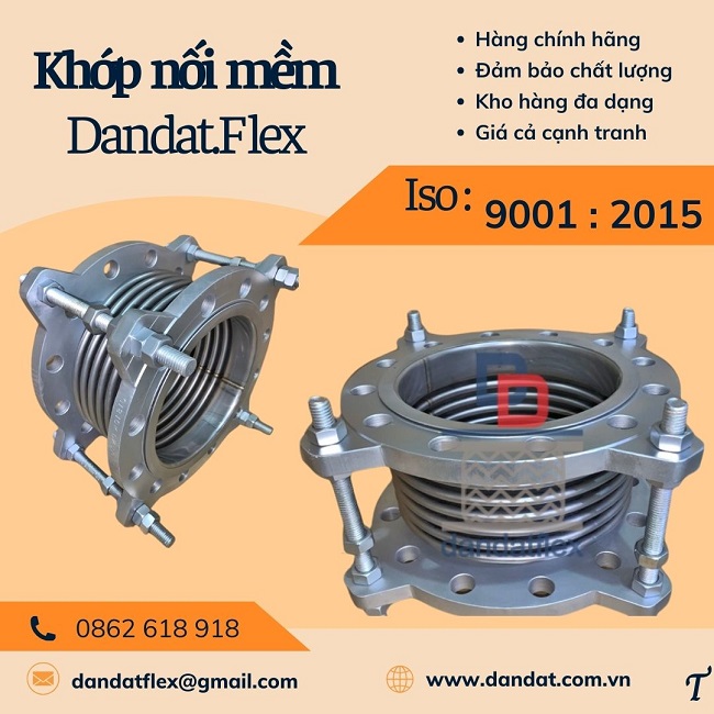 Khớp nối kim loại nối bích, khớp nối mềm kết nối mặt bích, khớp nối mềm cho đường ống dẫn nước