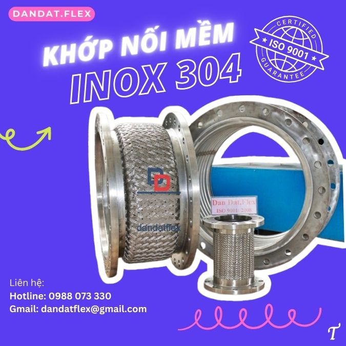 Khớp nối chống rung chịu nhiệt cao,khớp nối mềm nối bích công nghiệp,khớp nối chống rung cho máy bơm