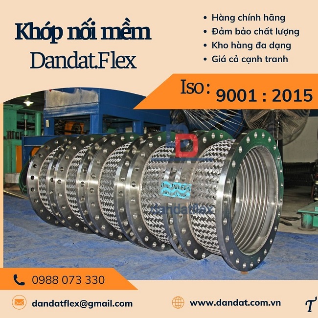 Khớp nối kim loại nối bích, khớp nối mềm kết nối mặt bích, khớp nối mềm cho đường ống dẫn nước