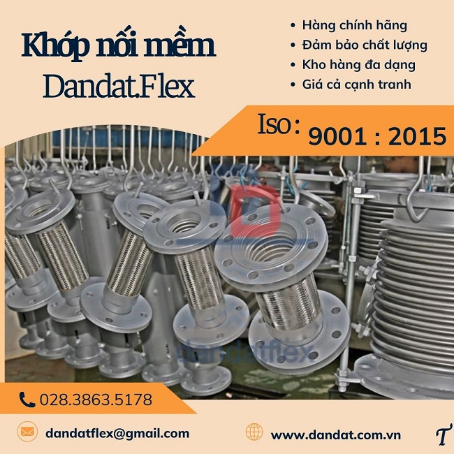 Khớp nối mềm nối ren, khớp nối chống rung inox, khớp nối mềm kết nối ren trong, khớp nối giảm chấn