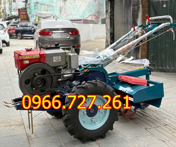 Máy xới đất chạy dầu dắt tay Quế Hoa GN61 đầu nổ D15