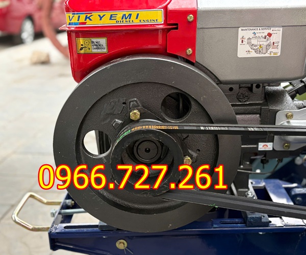 Máy xới đất chạy dầu dắt tay Quế Hoa GN61 đầu nổ D15