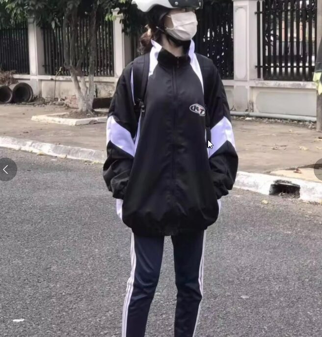 ÁO KHOÁC BOMBER DÙ KYT NAM NỮ FORM RỘNG 2 LỚP SA865 – SAM STORE