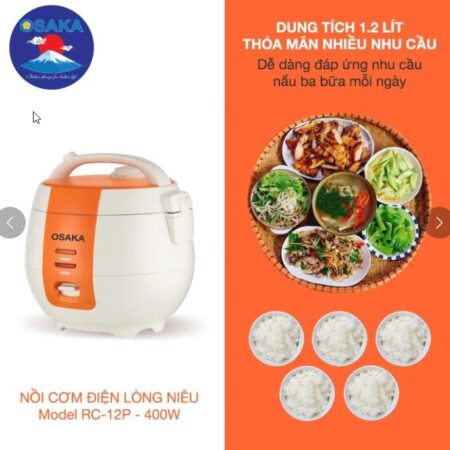 NỒI CƠM ĐIỆN OSAKA RC-12P – LÒNG NỒI “NIÊU”