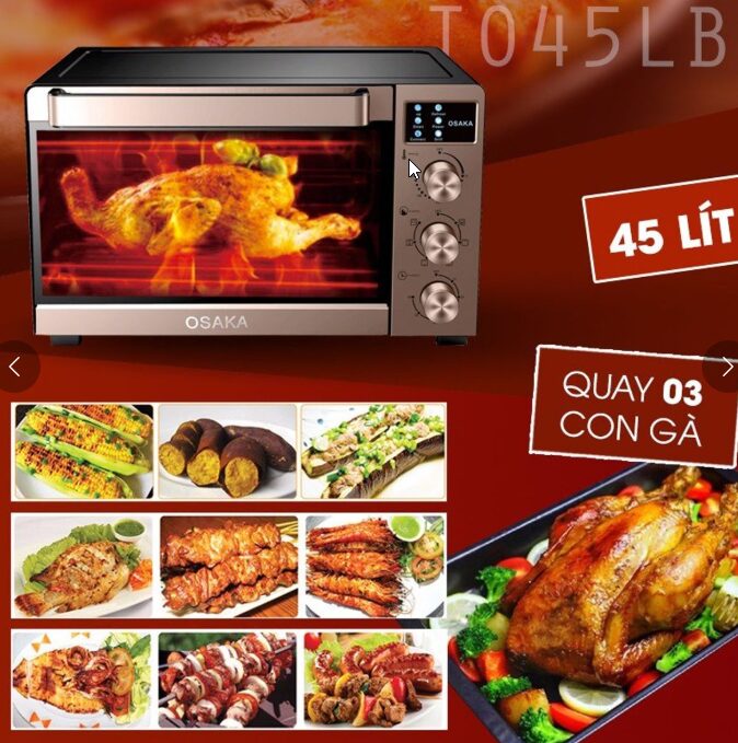 LÒ NƯỚNG THÙNG TO-45LB 45 LÍT – OSAKA