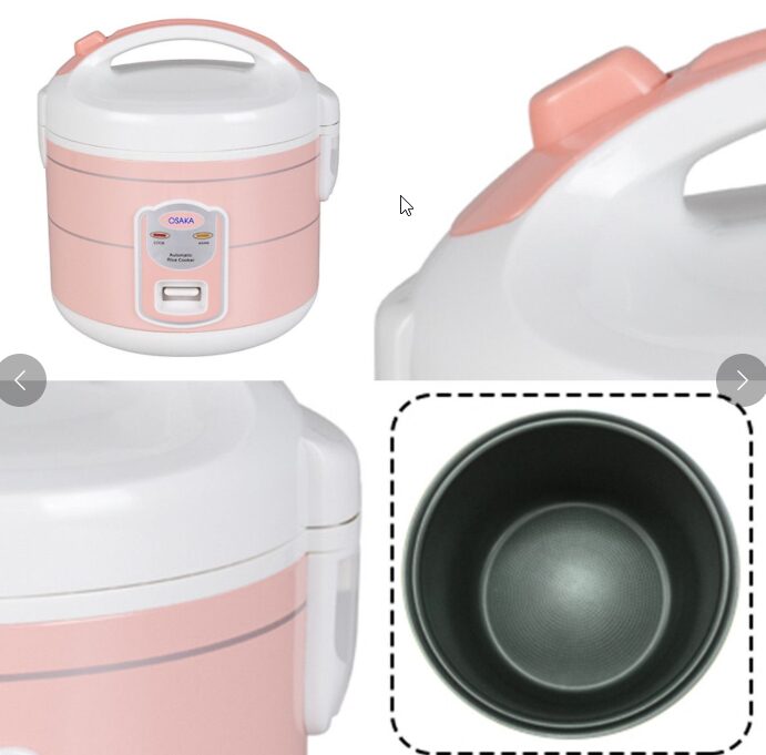 NỒI CƠM ĐIỆN RC118T 1.8 LÍT ( MÀU HỒNG )- OSAKA