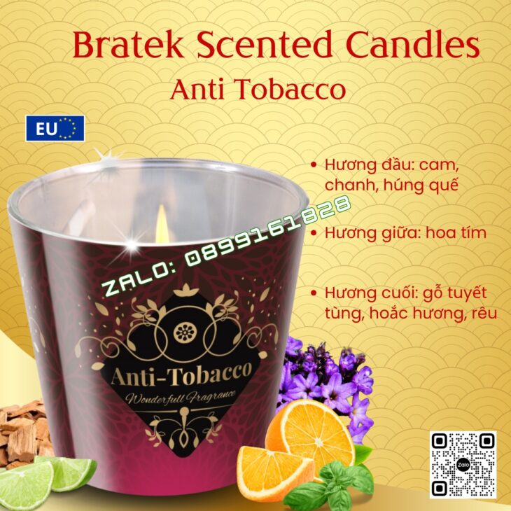 NẾN THƠM THIÊN NHIÊN BARTEK 115g, DECOR TRANG TRÍ, HỖ TRỢ KHỬ MÙI, QUÀ TẶNG Ý NGHĨA, NHẬP KHẨU EU
