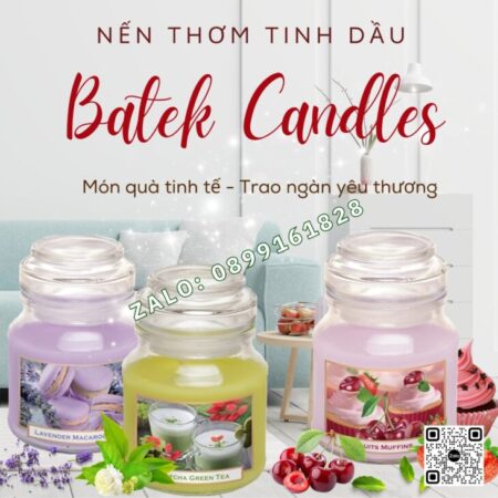 NẾN THƠM THIÊN NHIÊN BARTEK 130g, DECOR TRANG TRÍ, HỖ TRỢ KHỬ MÙI, QUÀ TẶNG Ý NGHĨA, NHẬP KHẨU EU