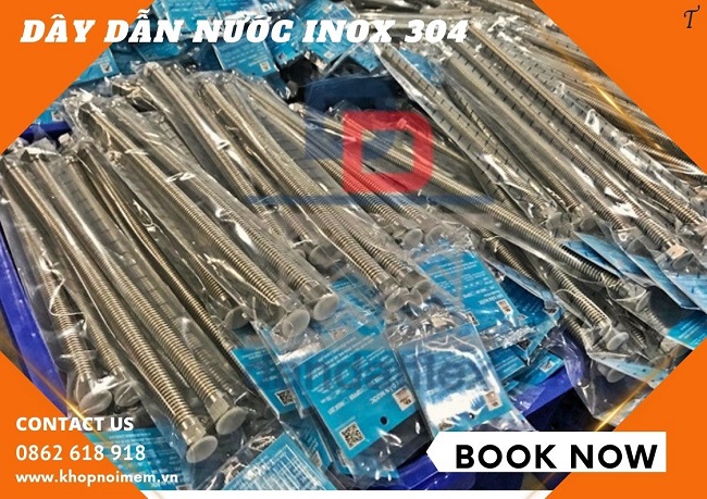 Dây mềm cấp nước ren trong, ống mềm dẫn nước inox, ống mềm inox dẫn nước vòi chậu