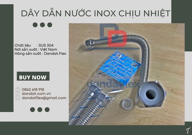Dây mềm cấp nước ren trong, ống mềm dẫn nước inox, ống mềm inox dẫn nước vòi chậu