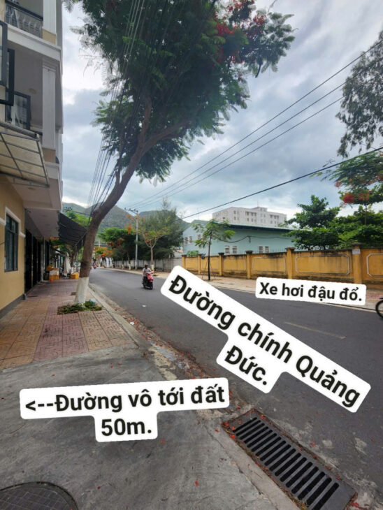 CẦN BÁN LÔ ĐẤT ĐẸP 3 MẶT TIỀN ĐƯỜNG QUẢNG ĐỨC, PHƯỜNG VĨNH HÒA, TP NHA TRANG.